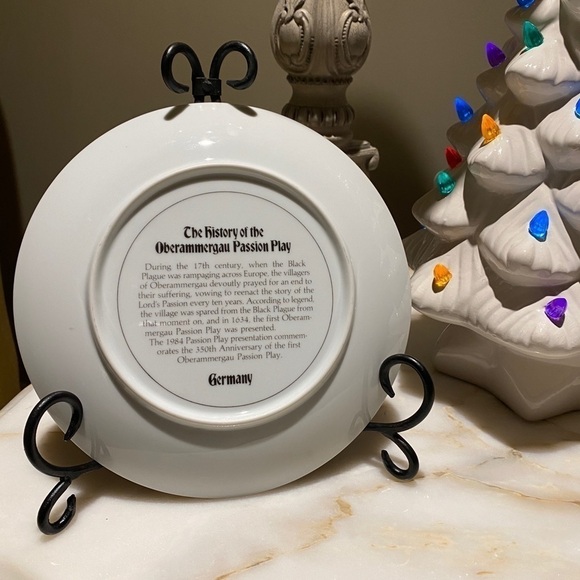 Passion Spiele 350th Anniversary Celebration Plate Oberammergau, Germany 1984. - Picture 2 of 2